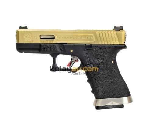 WE Glock G19 TG GBB Airsoft Tabanca Gold (Greengas)