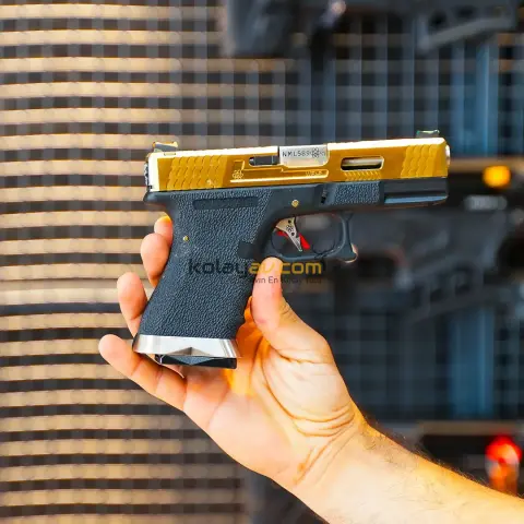 WE Glock G19 TG GBB Airsoft Tabanca Gold (Greengas)