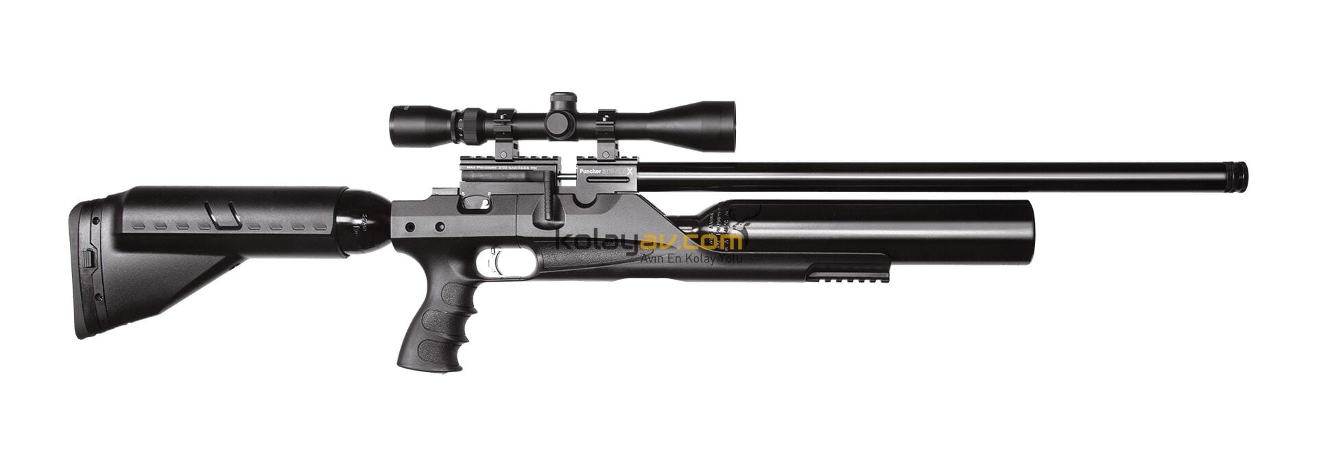 Kral Puncher Bigmax X Scuba+Dürbün PCP Havalı Tüfek (Titanium Full Set) 4.5 mm