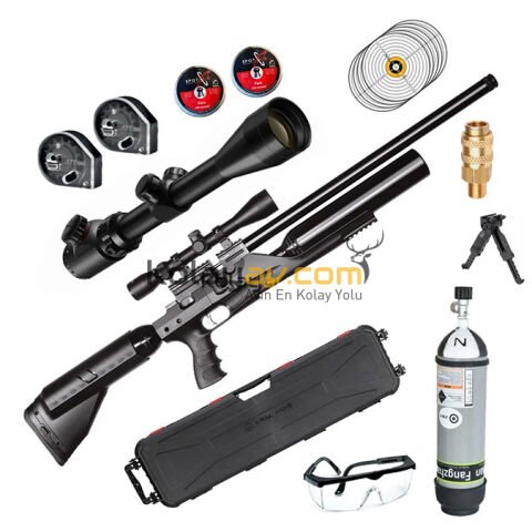 Kral Puncher Bigmax X Scuba+Dürbün PCP Havalı Tüfek (Gold Full Set) 5.5 mm