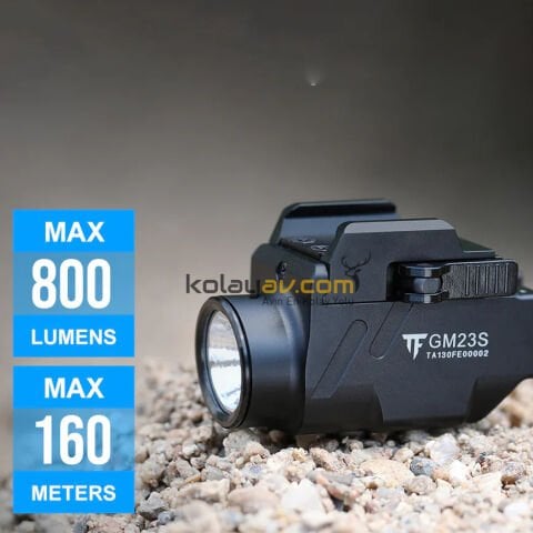 TrustFire GM23S Yeşil Lazerli Şarjlı Namlu Altı Taktik Fener