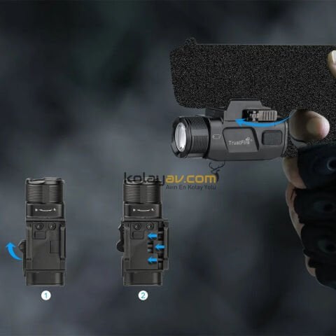 TrustFire GM07SE Şarjlı Namlu Altı Taktik Fener