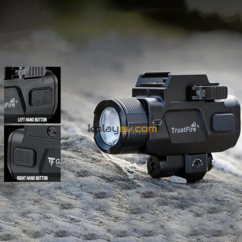 TrustFire GM07 Lazerli Şarjlı Namlu Altı Taktik Fener