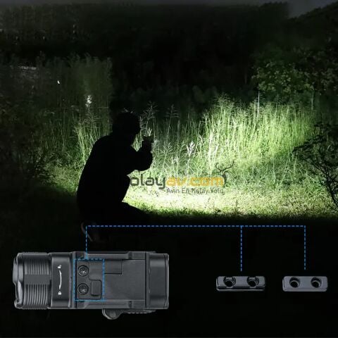 TrustFire GM07 Lazerli Şarjlı Namlu Altı Taktik Fener