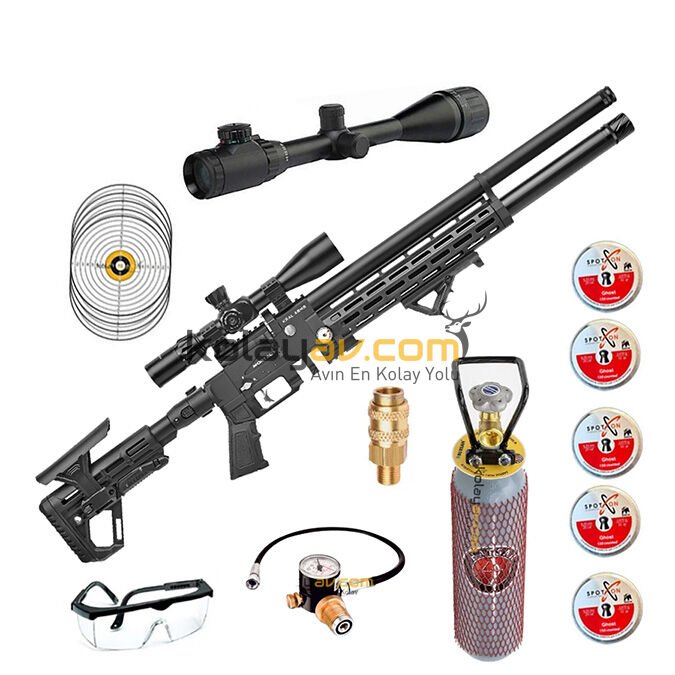 Kral Puncher Mortal X PCP Havalı Tüfek (Kral Set) 6.35 mm