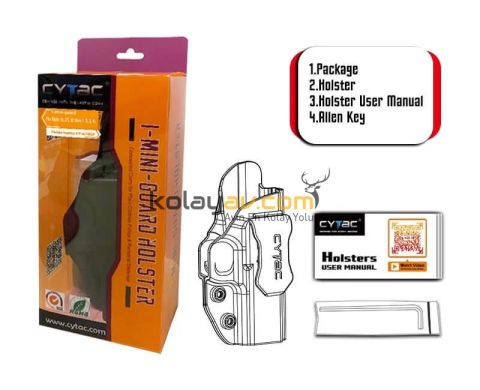 CYTAC Mini Guard Tabanca Kılıfı -Glock19,23,32