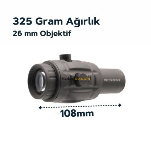 Vector 3x Magnifier Yakınlaştırıcı - SCOT-07A / SCMF-10