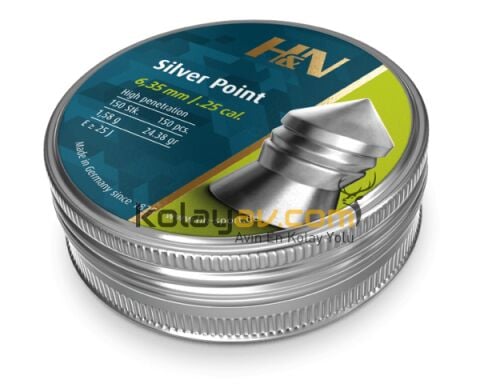H&N Silver Point 6.35 mm Havalı Tüfek Saçma Pellet (150 Adet)