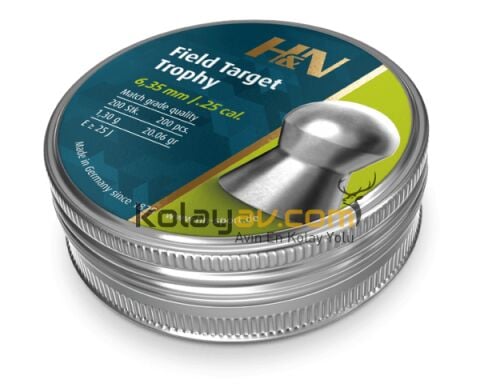 H&N Field Target Trophy 6.35 mm Havalı Tüfek Saçma Pellet (200 Adet)