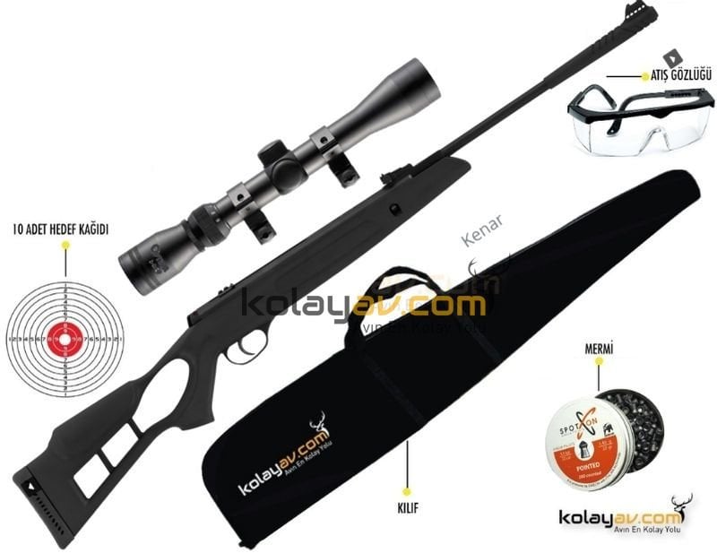 Hatsan Turcar Airtact PD Havalı Tüfek, 5.5mm (Full Set) 4x32