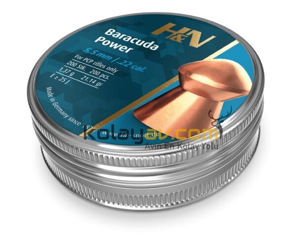 H&N Baracuda Power 5.5 mm Havalı Tüfek Saçma Pellet (200 Adet)