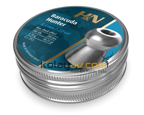 H&N Baracuda Hunter 5.5 mm Havalı Tüfek Saçma Pellet (200 Adet)