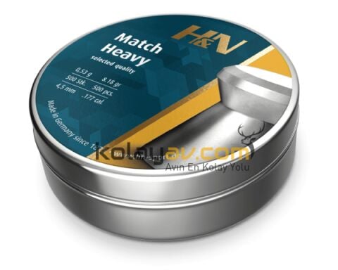 H&N Match Heavy 4.5 mm Havalı Tüfek Saçma Pellet (500 Adet)