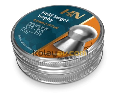 H&N Field Target Trophy 4.5 mm Havalı Tüfek Saçma Pellet (500 Adet)