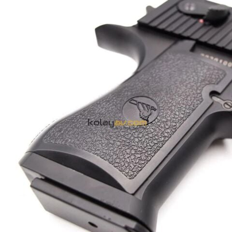 WE AW Desert Eagle .50AE Siyah Blowback Airsoft Tabanca (Greengas)