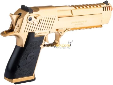 WE AW Desert Eagle L.50AE Rail Altın Blowback Airsoft Tabanca (Greengas)