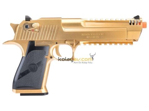WE AW Desert Eagle L.50AE Rail Altın Blowback Airsoft Tabanca (Greengas)