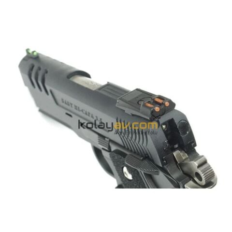 WE Colt 3.8 Hi-Capa DEI Gümüş Blowback Airsoft Tabanca (Greengas)