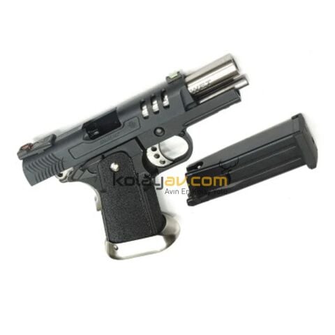 WE Colt 3.8 Hi-Capa DEI Gümüş Blowback Airsoft Tabanca (Greengas)