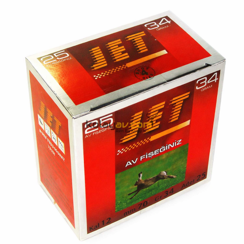 Jet 34 Gr 12 Cal Av Fişeği