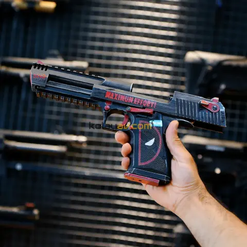 WE Deadpool x Magnum Research Inc. Desert Eagle 50AE Blowback Airsoft Tabanca (Greengas)
