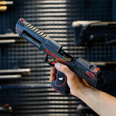 WE Deadpool x Magnum Research Inc. Desert Eagle 50AE Blowback Airsoft Tabanca (Greengas)