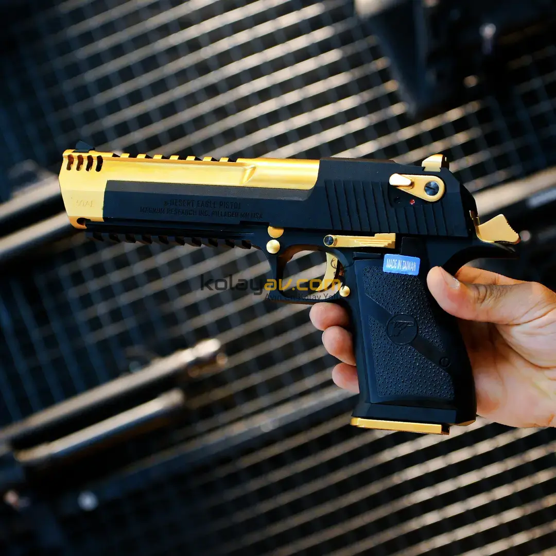 WE AW Desert Eagle L6 Blowback Airsoft Tabanca Gold (Greengas)