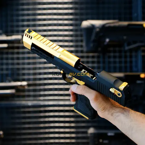 WE AW Desert Eagle L6 Blowback Airsoft Tabanca Gold (Greengas)
