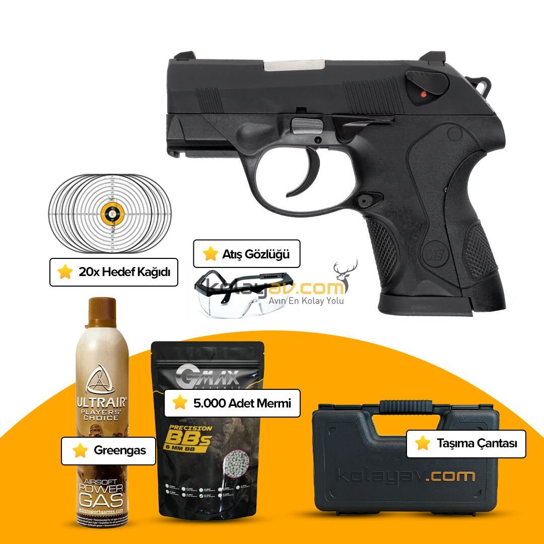 WE Bulldog PX4 Compact Blowback Airsoft Tabanca (Greengas)