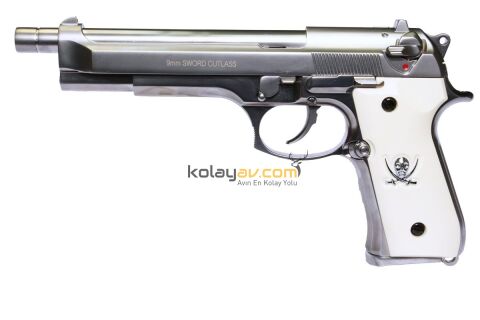 WE M92L Sword Cutlass Blowback Full Metal Airsoft Tabanca (Greengas)