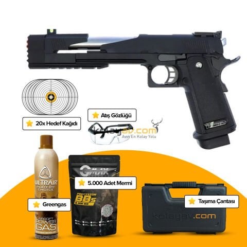 WE Black Dragon 5.1A Versiyon Blowback Airsoft Tabanca (Greengas)