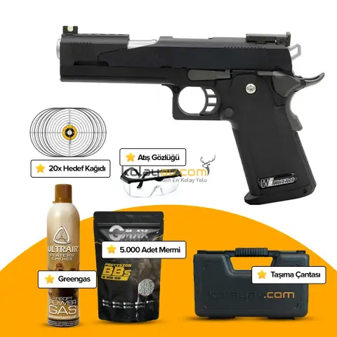 WE Black Dragon 5.1A Versiyon Blowback Airsoft Tabanca (Greengas)