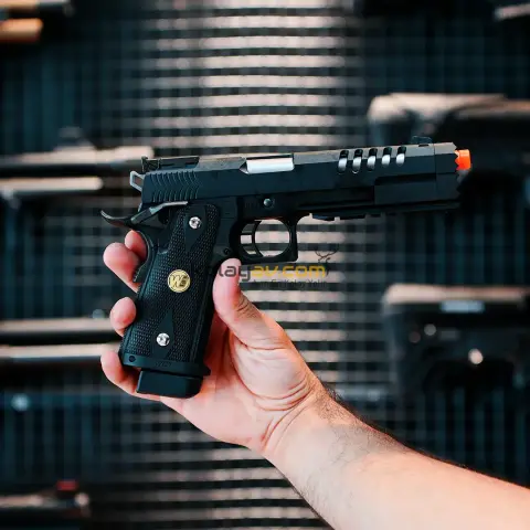 WE CQB Master Full Metal Hyper Strike Hi-Capa Blowback Airsoft Tabanca (Greengas)