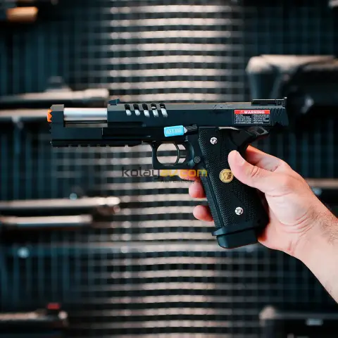 WE CQB Master Full Metal Hyper Strike Hi-Capa Blowback Airsoft Tabanca (Greengas)