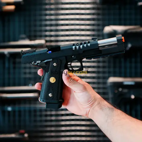 WE CQB Master Full Metal Hyper Strike Hi-Capa Blowback Airsoft Tabanca (Greengas)