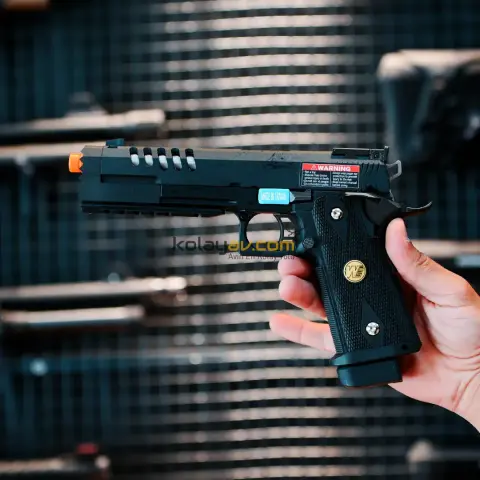 WE CQB Master Full Metal Hyper Strike Hi-Capa Blowback Airsoft Tabanca (Greengas)