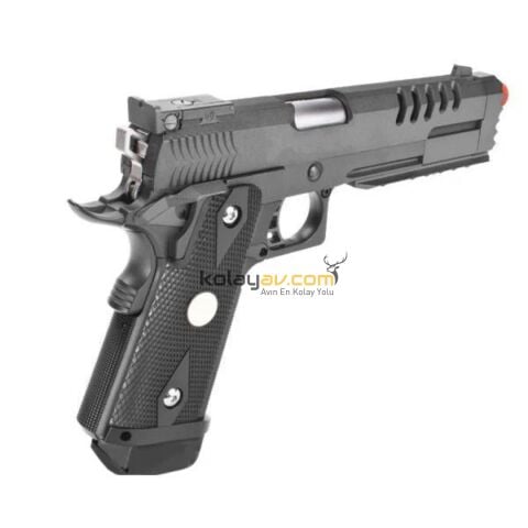 WE CQB Master Full Metal Hyper Strike Hi-Capa Blowback Airsoft Tabanca (Greengas)