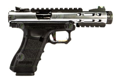 WE Galaxy SV Glock/Ruger Hybrid Blowback Airsoft Tabanca Gümüş (Greengas)