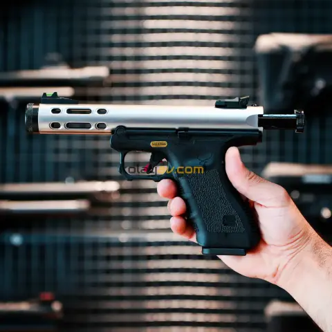 WE Galaxy SV Glock/Ruger Hybrid Blowback Airsoft Tabanca Gümüş (Greengas)