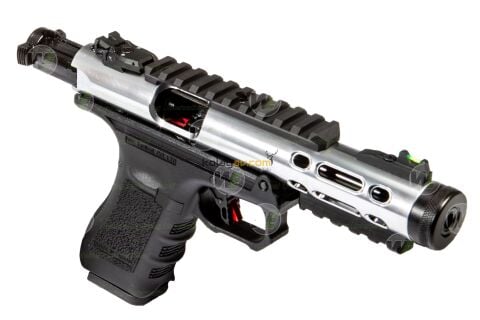 WE Galaxy SV Glock/Ruger Hybrid Blowback Airsoft Tabanca Gümüş (Greengas)