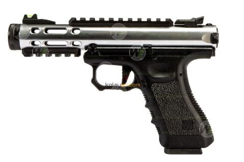 WE Galaxy SV Glock/Ruger Hybrid Blowback Airsoft Tabanca Gümüş (Greengas)