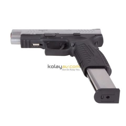 WE Springfield Armory XDM4.5 Gümüş Blowback Airsoft Tabanca (Greengas)
