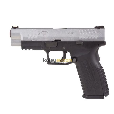 WE Springfield Armory XDM4.5 Gümüş Blowback Airsoft Tabanca (Greengas)