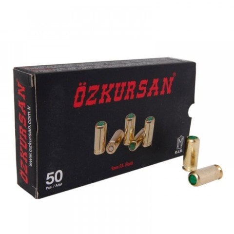 Özkursan Sarı Kurusıkı Mermisi, 9mm
