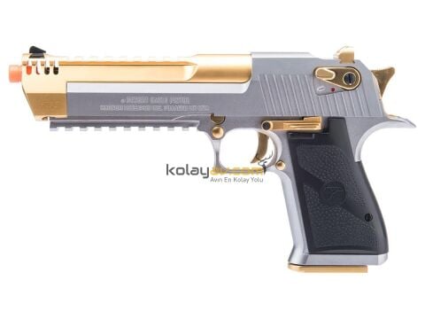 WE AW Desert Eagle L6 Gold Silver Blowback Airsoft Tabanca (Greengas)