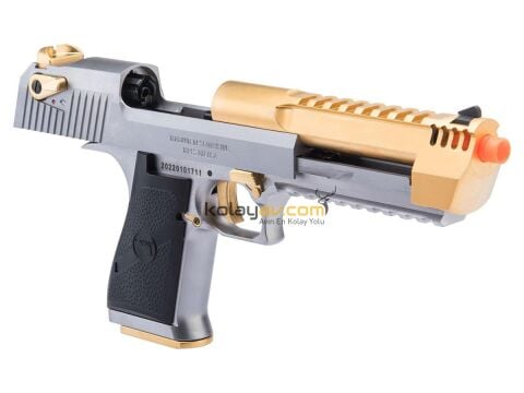 WE AW Desert Eagle L6 Gold Silver Blowback Airsoft Tabanca (Greengas)