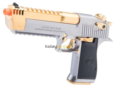 WE AW Desert Eagle L6 Gold Silver Blowback Airsoft Tabanca (Greengas)