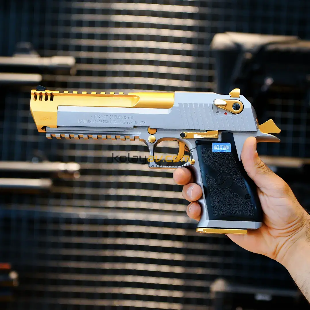 WE AW Desert Eagle L6 Gold Silver Blowback Airsoft Tabanca (Greengas)
