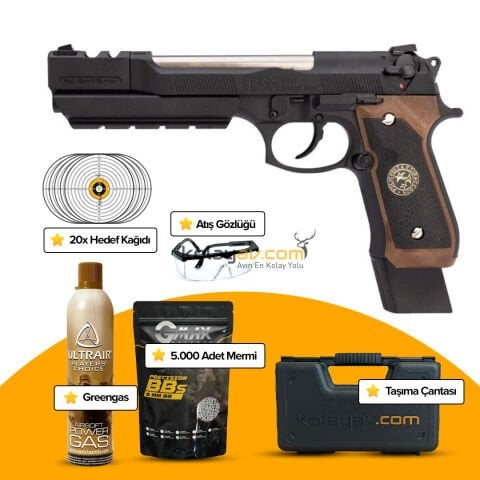 WE Biohazard Barry Burton M92 Greengas Blowback Airsoft Tabanca - Limited Edition