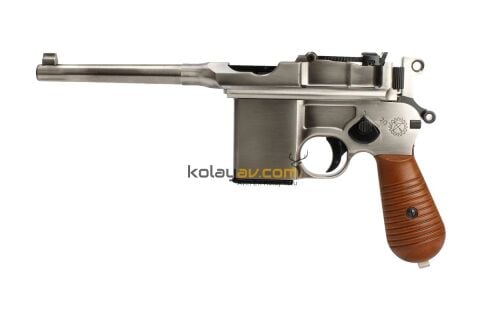 WE Mauser M712 Damgalı Gümüş Blowback Airsoft Tabanca (Greengas)